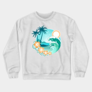 Hawaiian Island Crewneck Sweatshirt